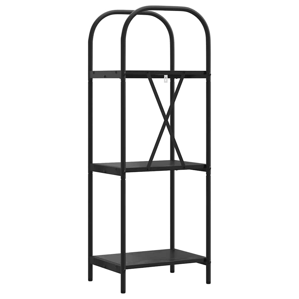 Bookshelf Black oak 40 x 30 x 109 cm Engineered wood