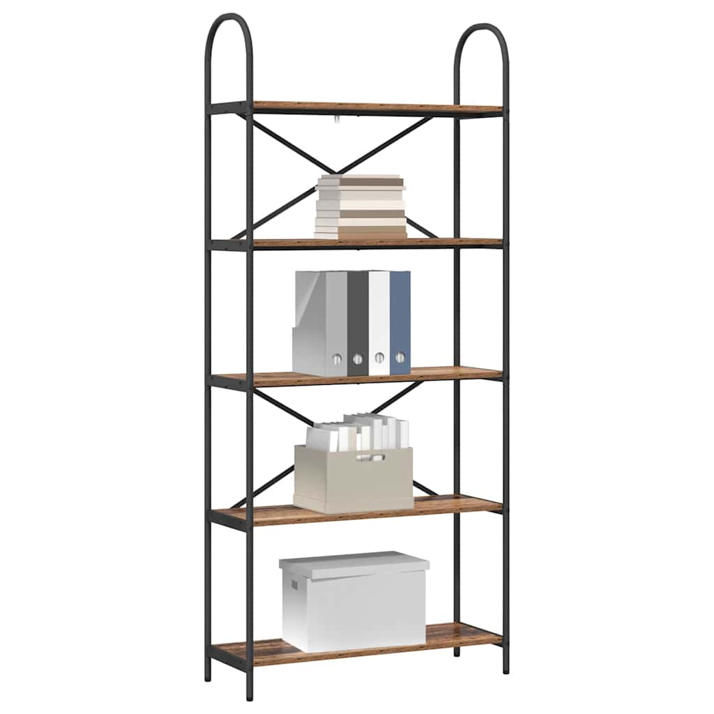 Bookshelf Old wood 80 x 30 x 183 cm Engineered wood