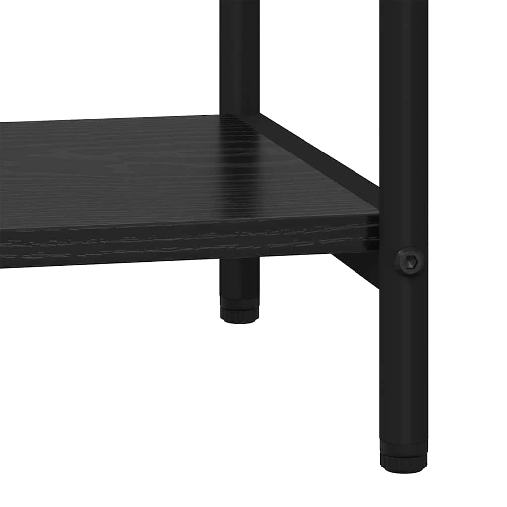 Bookshelf Black oak 80 x 30 x 146 cm Engineered wood