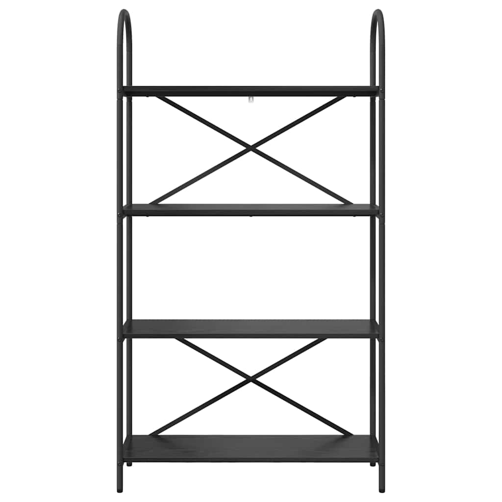 Bookshelf Black oak 80 x 30 x 146 cm Engineered wood