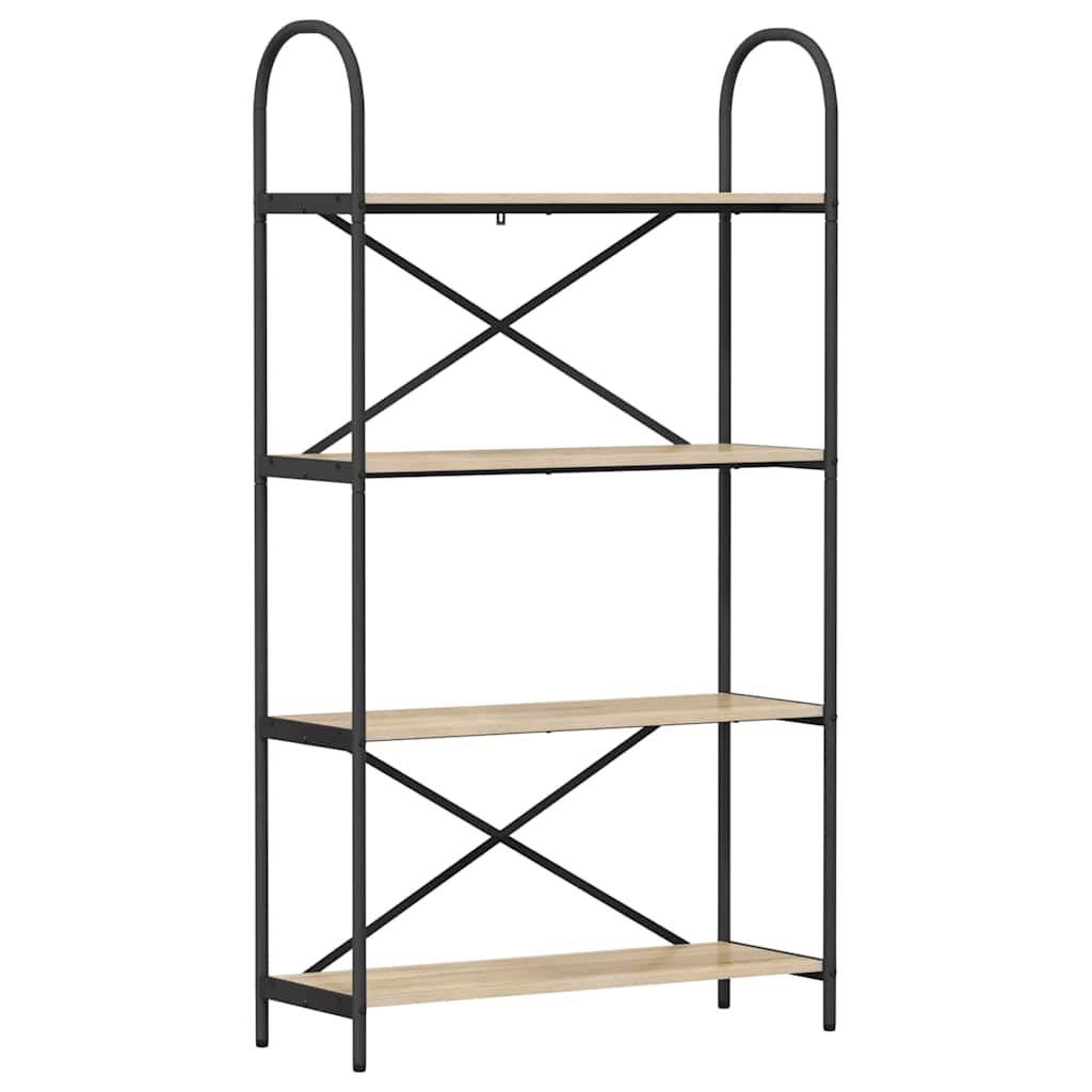 Bookshelf Sonoma oak 80 x 30 x 146 cm Engineered wood