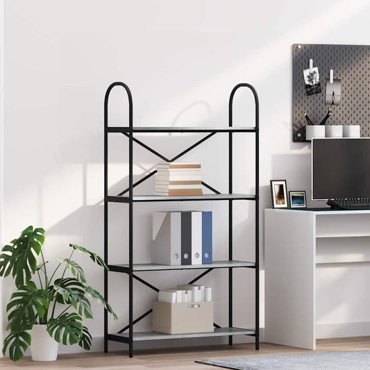 Bookshelf Grey sonoma 80 x 30 x 146 cm Engineered wood
