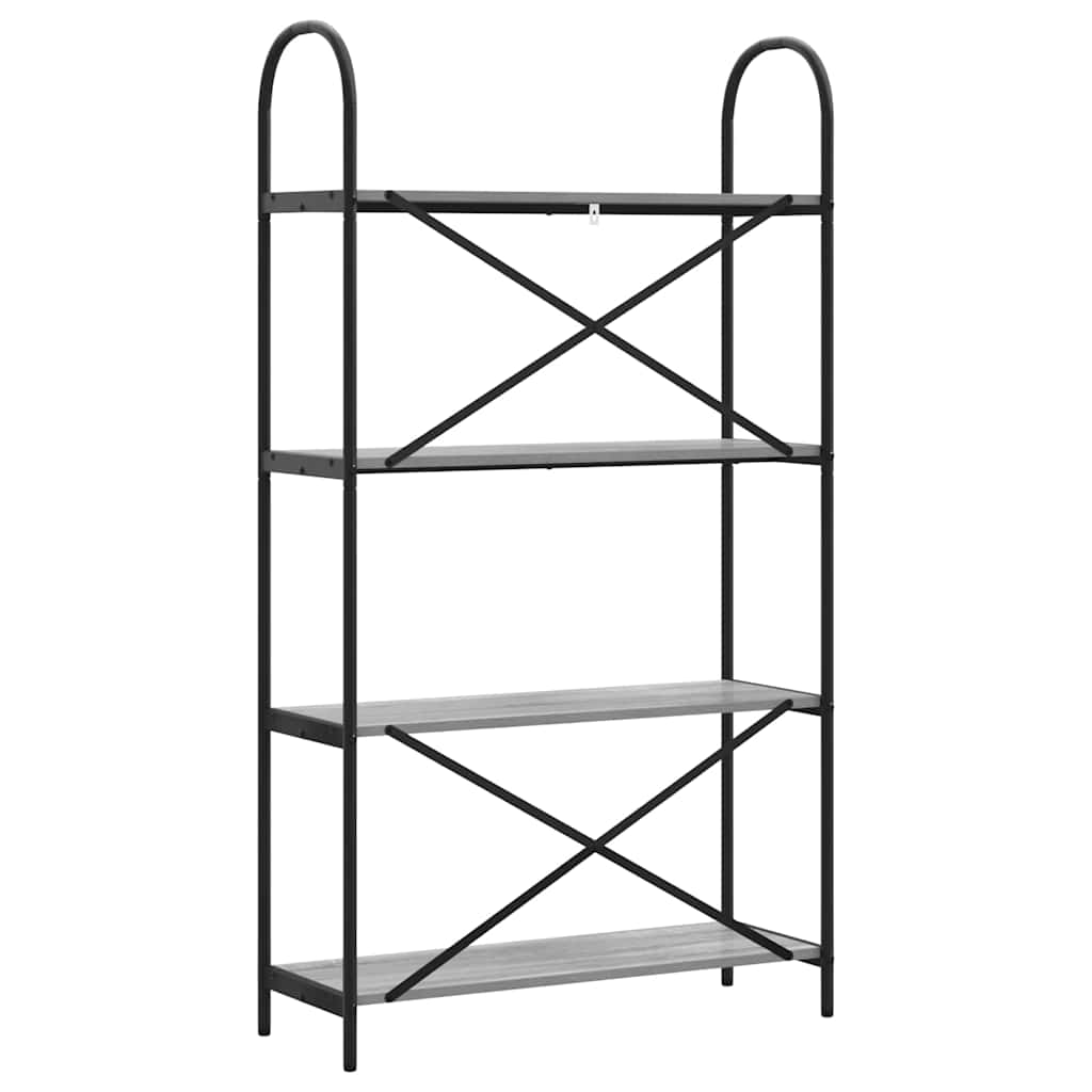 Bookshelf Grey sonoma 80 x 30 x 146 cm Engineered wood