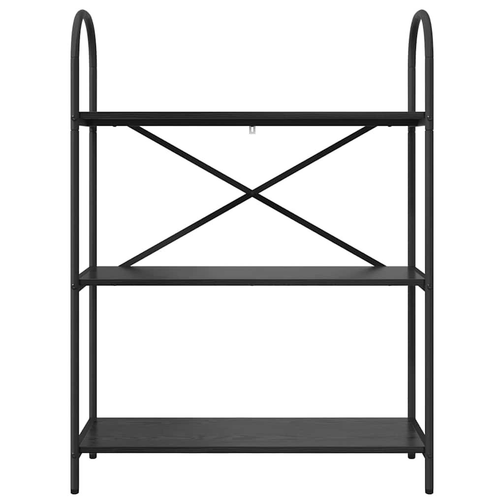 Bookshelf Black oak 80 x 30 x 109 cm Engineered wood