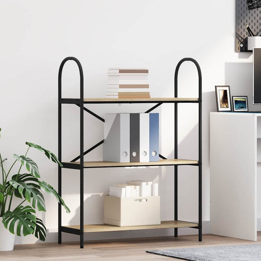 Bookshelf Sonoma oak 80 x 30 x 109 cm Engineered wood