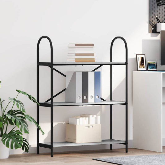 Bookshelf Grey sonoma 80 x 30 x 109 cm Engineered wood