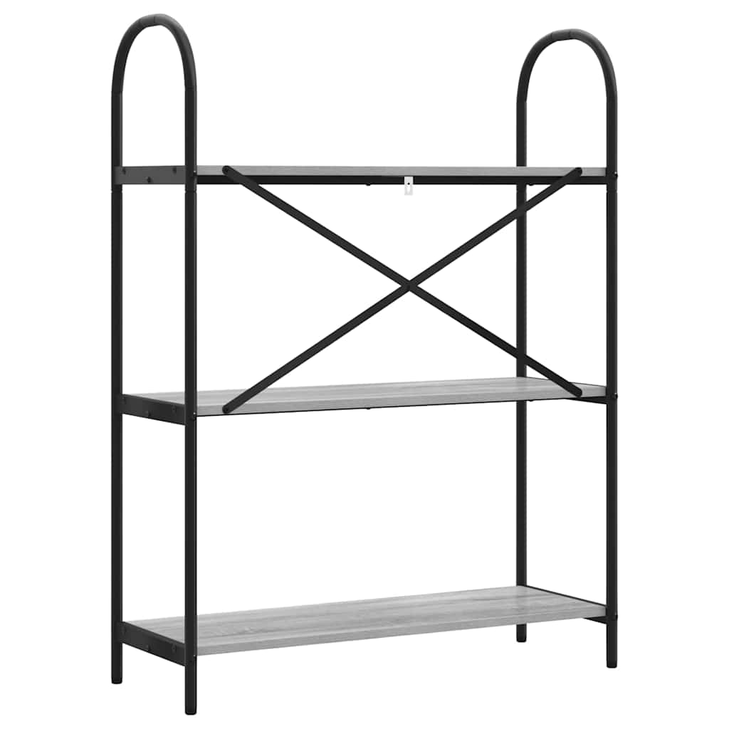Bookshelf Grey sonoma 80 x 30 x 109 cm Engineered wood