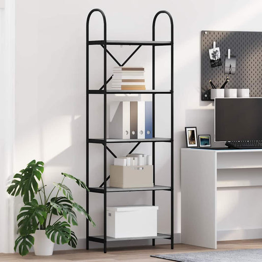 Bookshelf Grey sonoma 60 x 30 x 183 cm Engineered wood