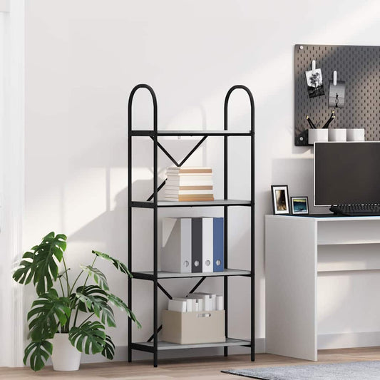 Bookshelf Grey sonoma 60 x 30 x 146 cm Engineered wood