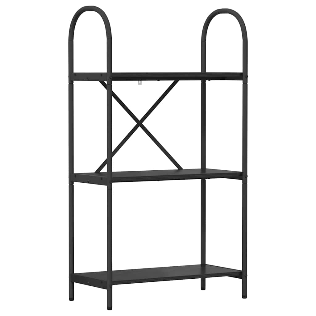 Bookshelf Black oak 60 x 30 x 109 cm Engineered wood