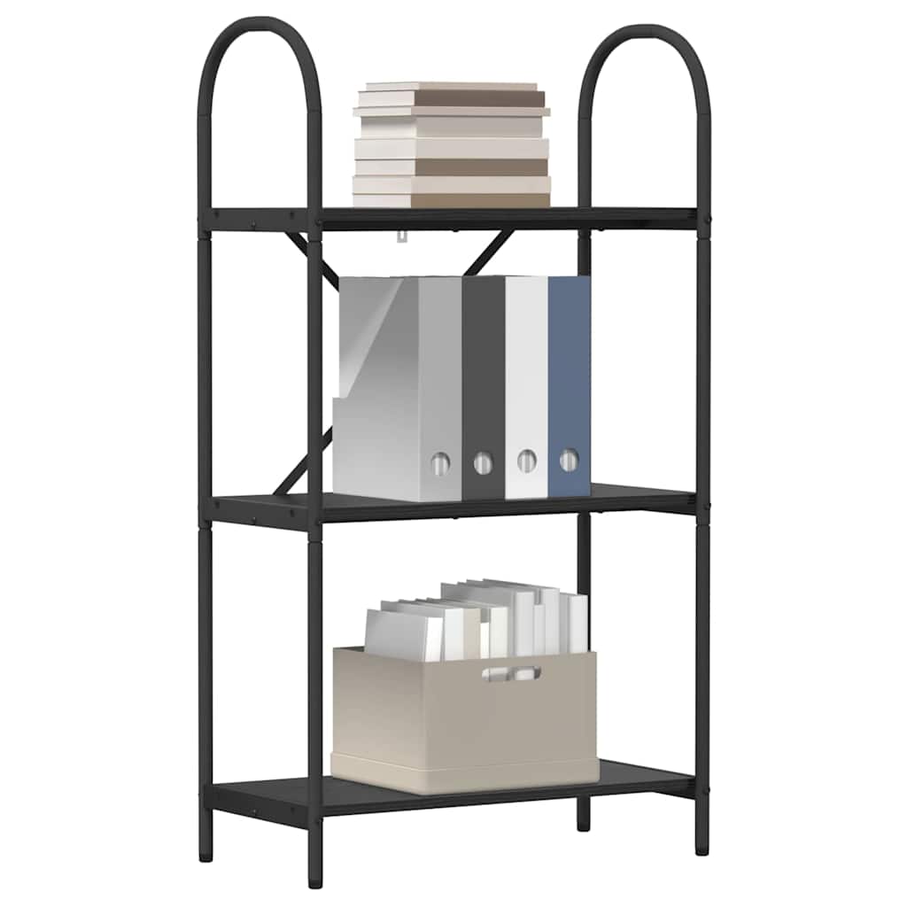 Bookshelf Black oak 60 x 30 x 109 cm Engineered wood