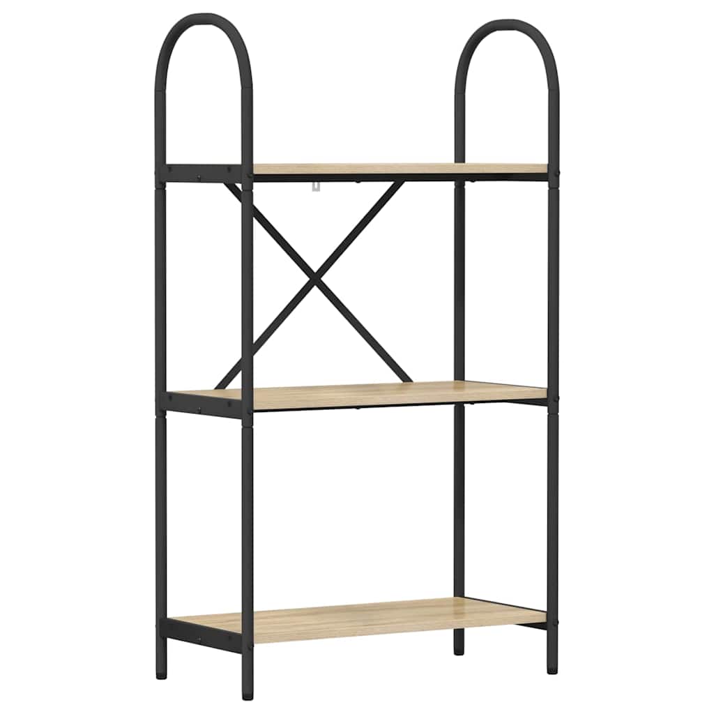 Bookshelf Sonoma oak 60 x 30 x 109 cm Engineered wood