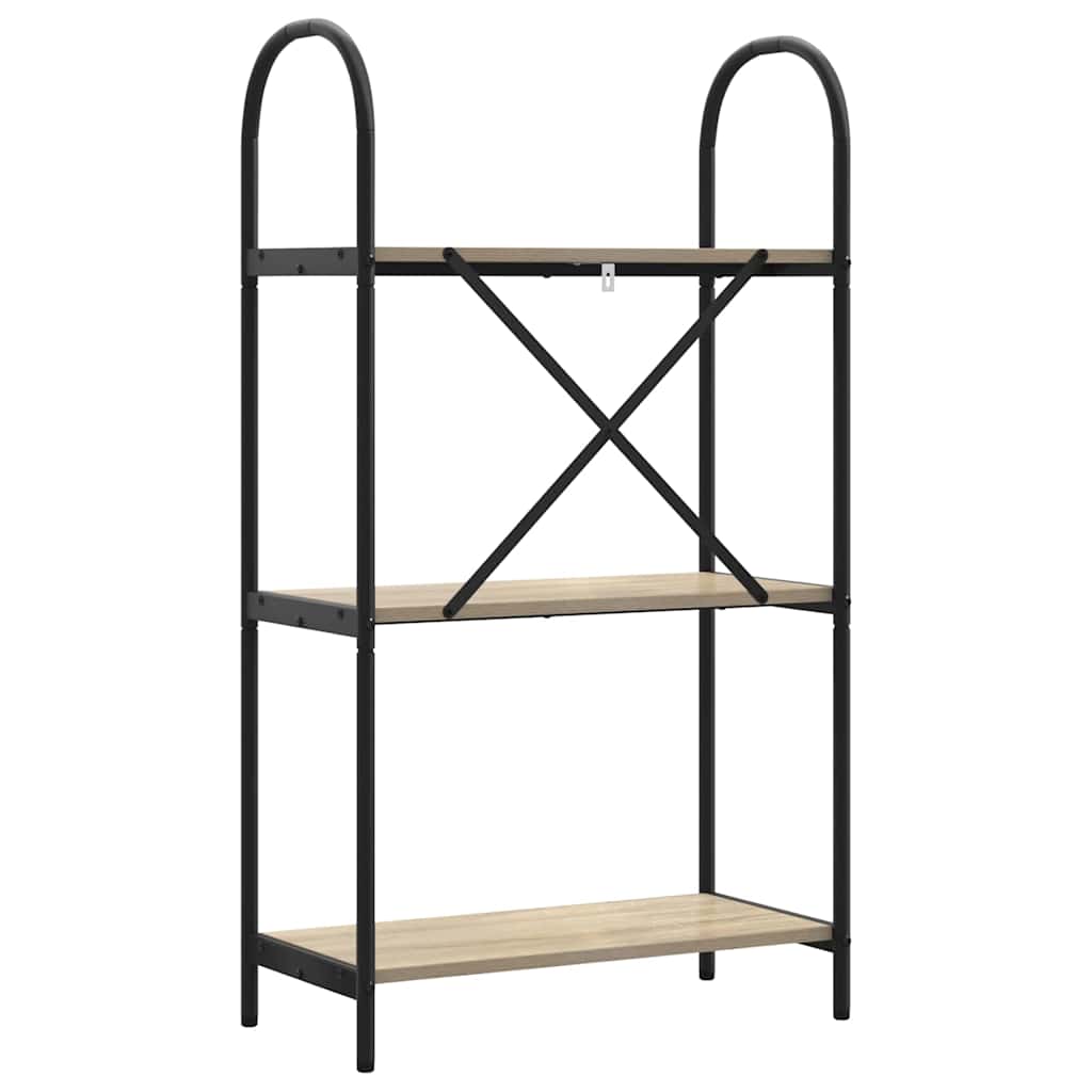 Bookshelf Sonoma oak 60 x 30 x 109 cm Engineered wood