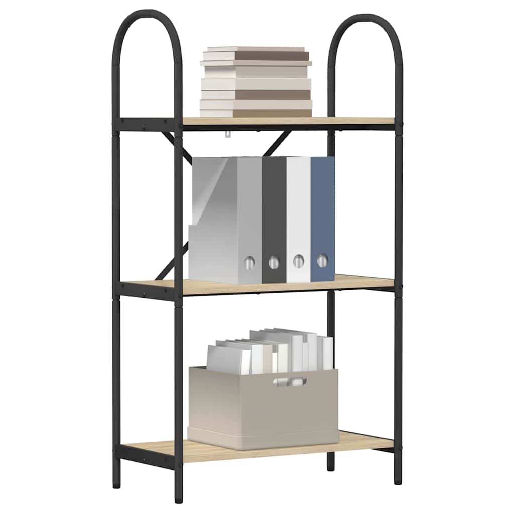 Bookshelf Sonoma oak 60 x 30 x 109 cm Engineered wood