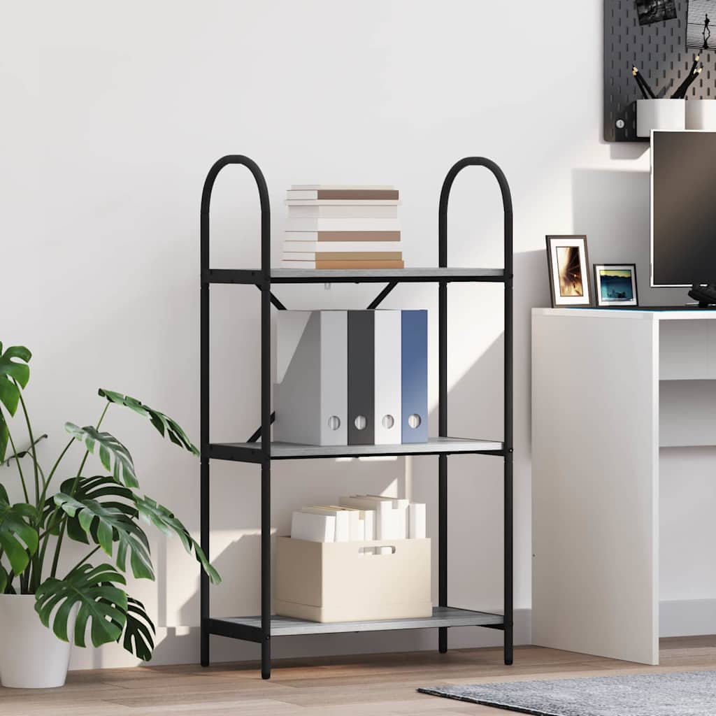 Bookshelf Grey sonoma 60 x 30 x 109 cm Engineered wood