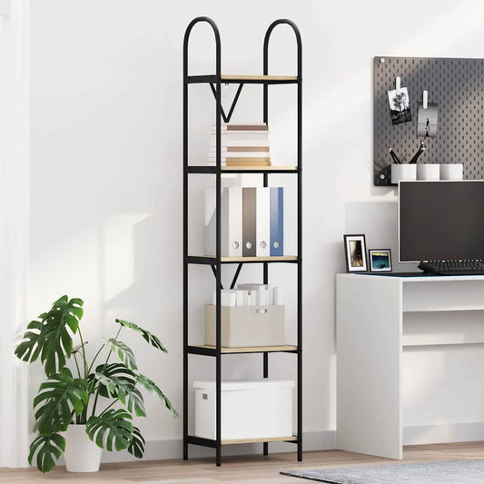 Bookshelf Sonoma oak 40 x 30 x 183 cm Engineered wood