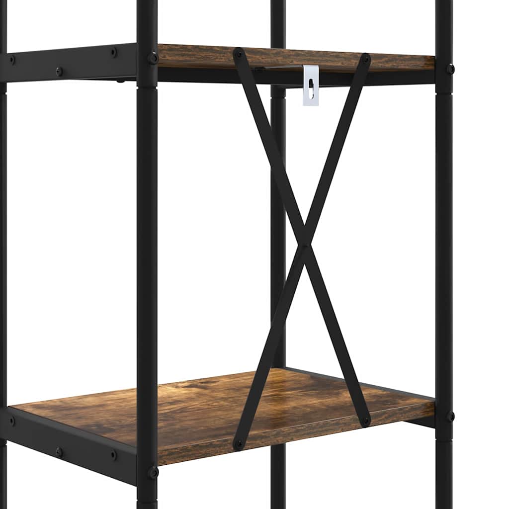 Bookshelf Smoked oak 40 x 30 x 183 cm Engineered wood