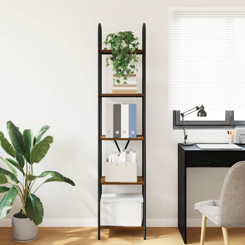 Bookshelf Smoked oak 40 x 30 x 183 cm Engineered wood