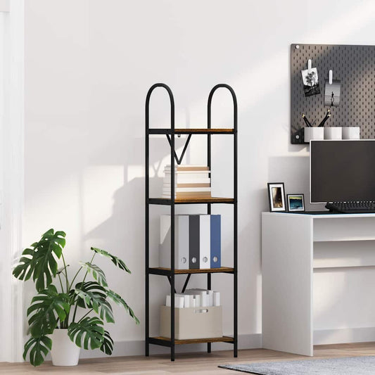 Bookshelf Smoked oak 40 x 30 x 146 cm Engineered wood