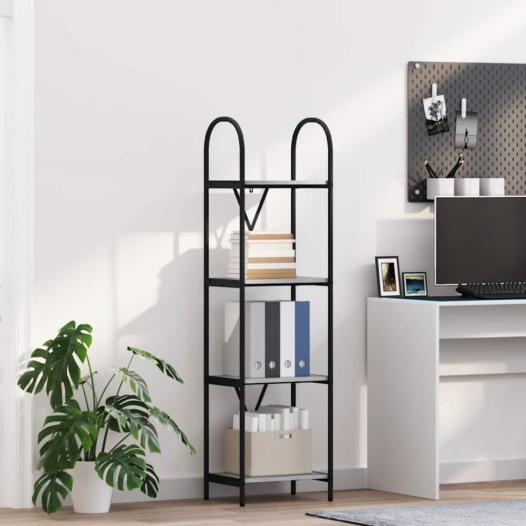Bookshelf Grey sonoma 40 x 30 x 146 cm Engineered wood