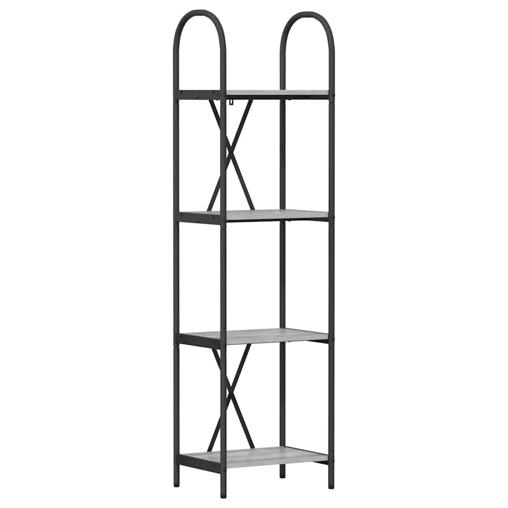 Bookshelf Grey sonoma 40 x 30 x 146 cm Engineered wood