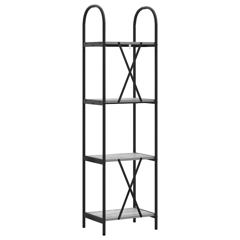 Bookshelf Grey sonoma 40 x 30 x 146 cm Engineered wood