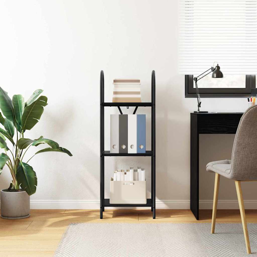 Bookshelf Black oak 40 x 30 x 109 cm Engineered wood