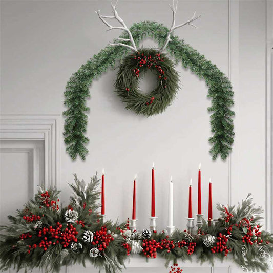 Christmas Garland 2 pcs Green 40 m PVC
