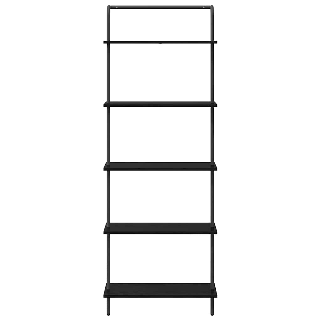 Bookshelf Black oak 60 x 24 x 168 cm Engineered wood