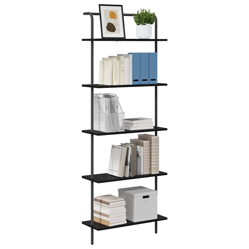 Bookshelf Black oak 60 x 24 x 168 cm Engineered wood
