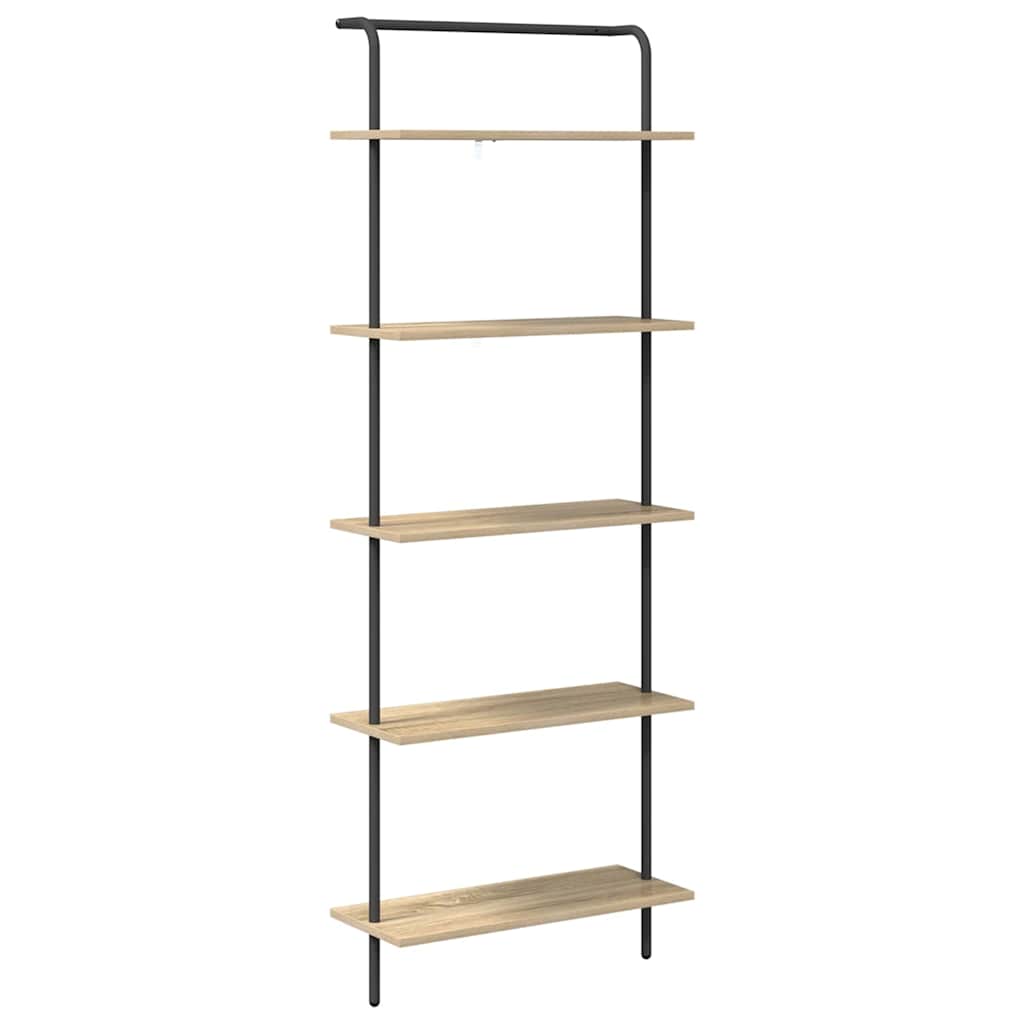 Bookshelf Sonoma oak 60 x 24 x 168 cm Engineered wood