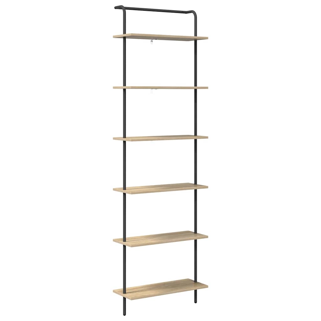 Bookshelf Sonoma oak 60 x 24 x 203 cm Engineered wood
