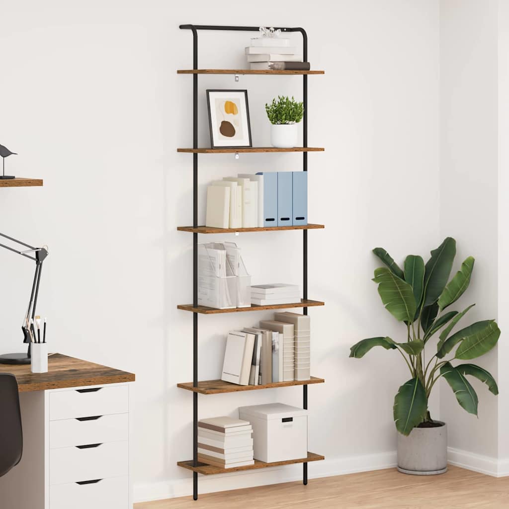Bookshelf Old wood 60 x 24 x 203 cm Engineered wood
