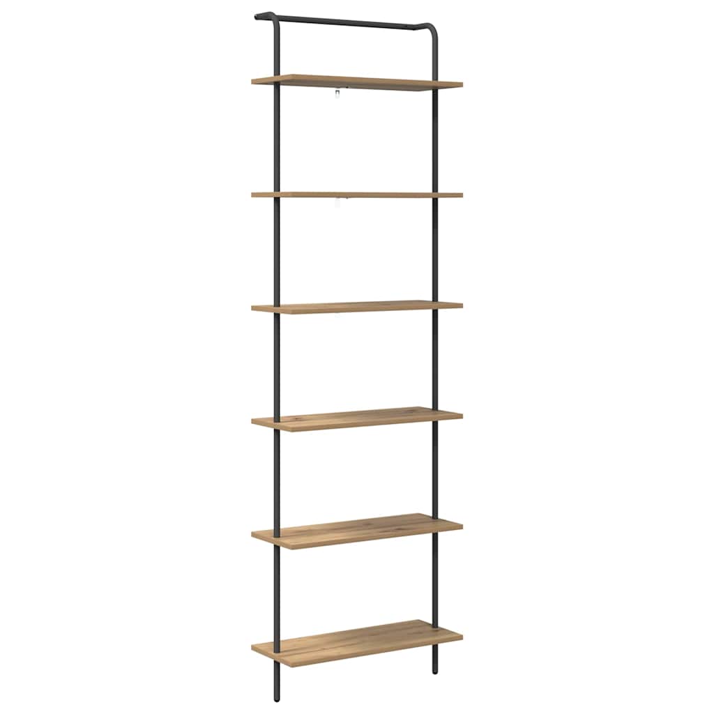 Bookshelf Artisan oak 60 x 24 x 203 cm Engineered wood