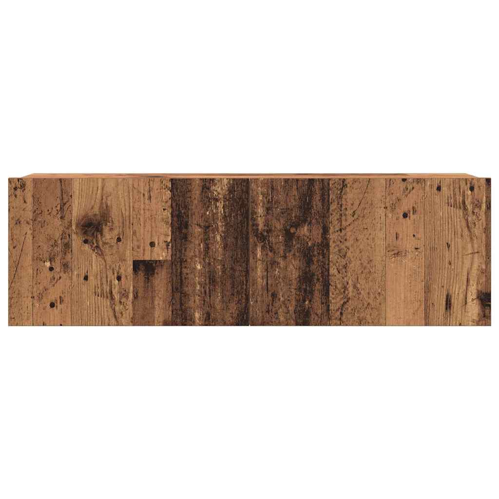 6 Piece TV Cabinet Set Old Wood Engineered Wood