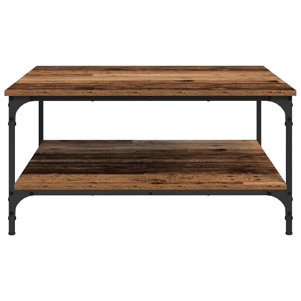 Coffee Table Old wood 80 x 80 x 40 cm Engineered wood