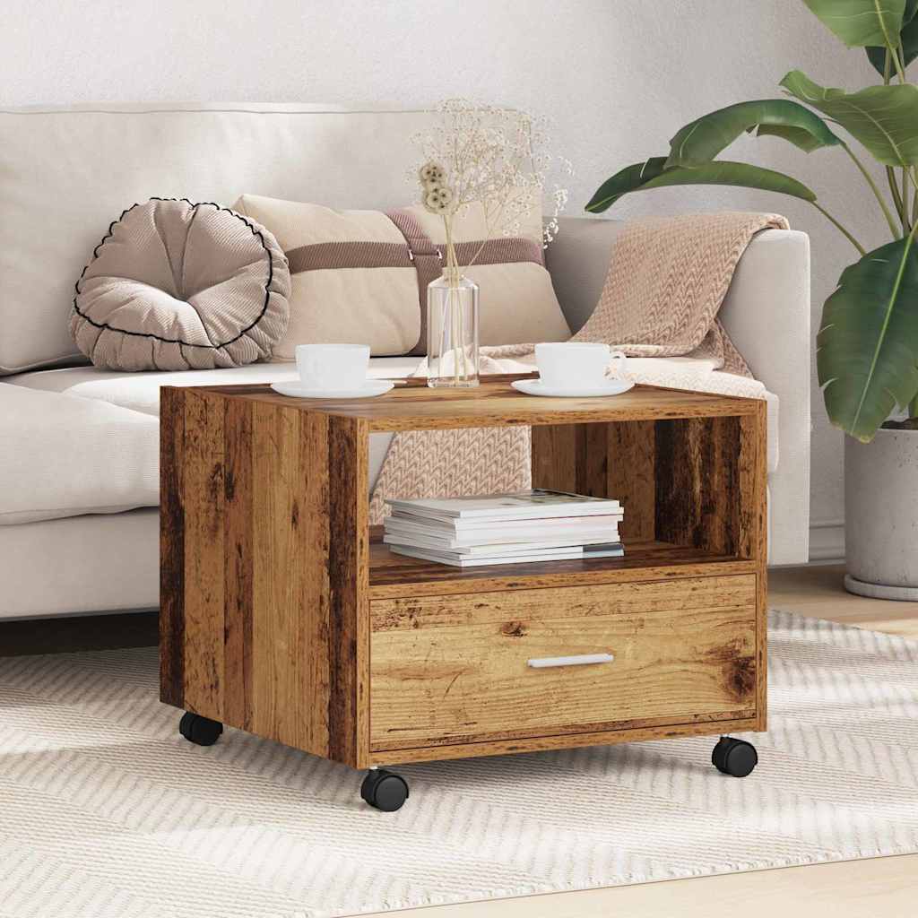 Coffee Table Old wood 55 x 55 x 45 cm Engineered wood