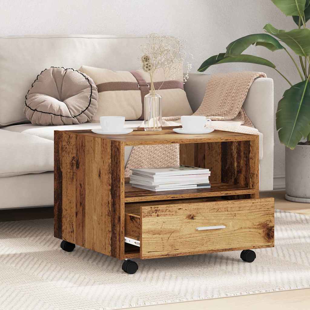 Coffee Table Old wood 55 x 55 x 45 cm Engineered wood