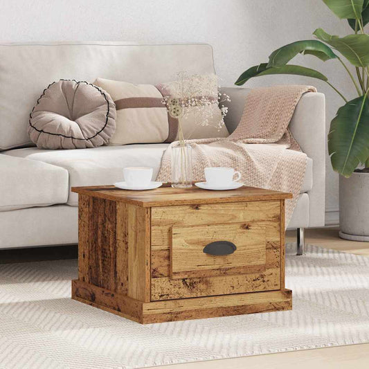 Coffee Table Old wood 50 x 50 x 35 cm Engineered wood