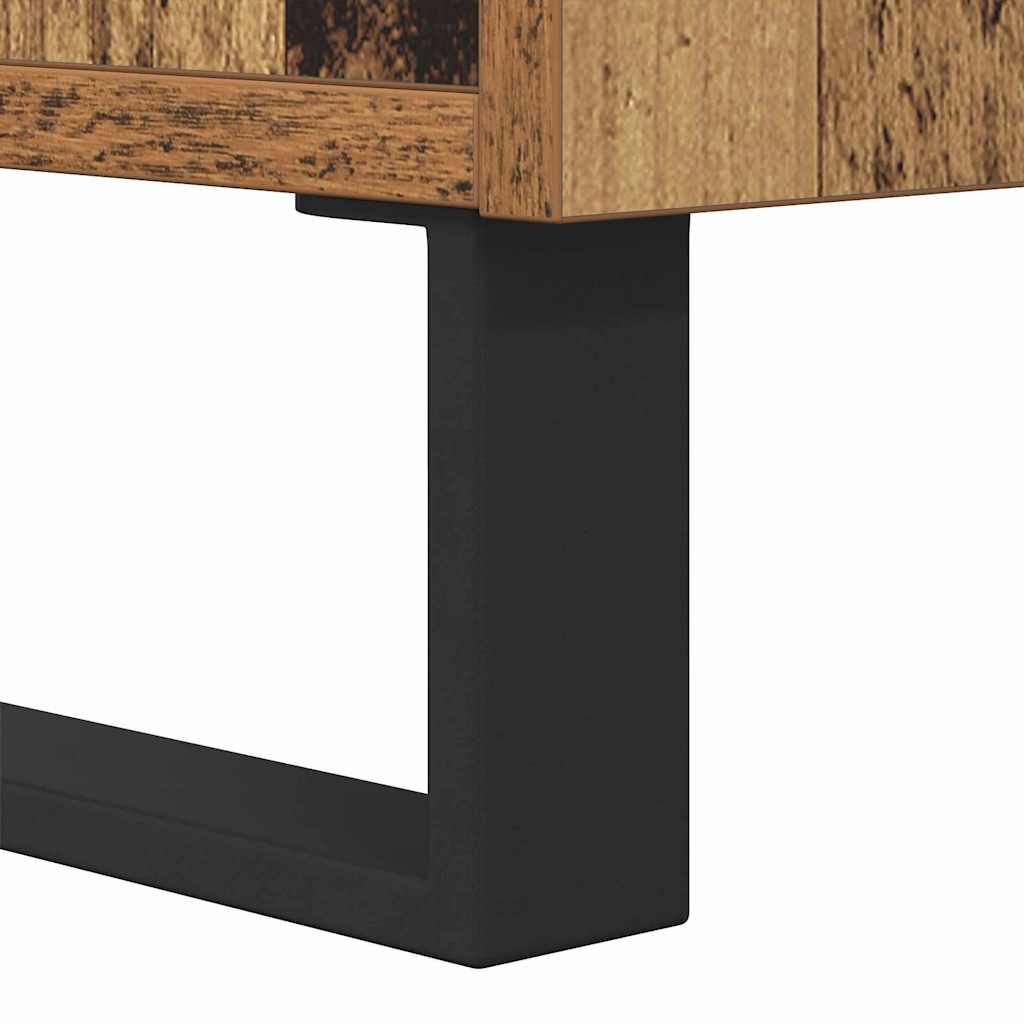 Coffee Table Old wood 80 x 80 x 36.5 cm Engineered wood