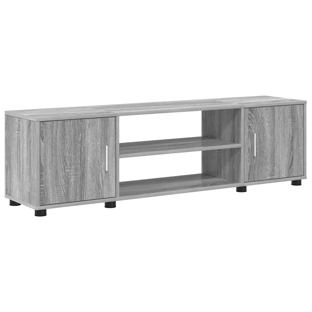 4 Piece TV Cabinet Set 4 pcs Grey sonoma Engineered wood