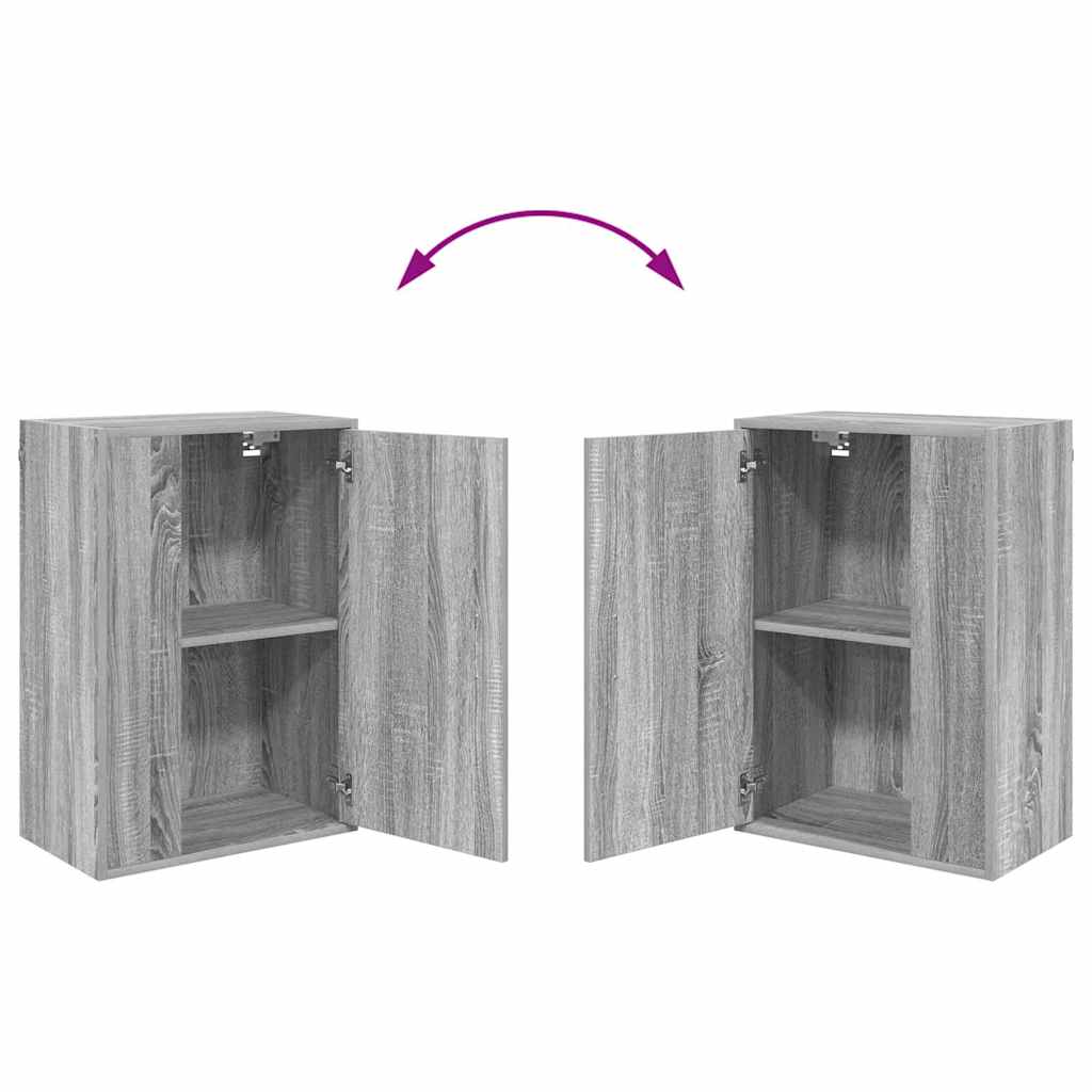 4 Piece TV Cabinet Set 4 pcs Grey sonoma Engineered wood