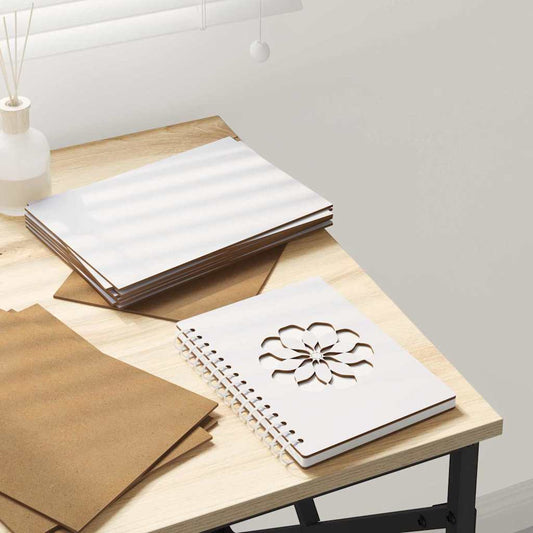 12 pcs White Engineered wood