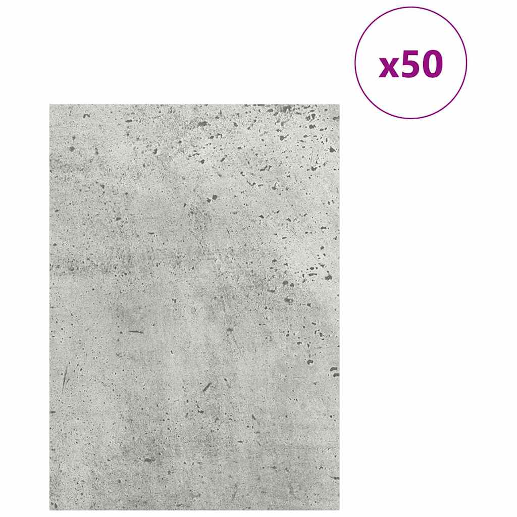 50 pcs Concrete grey Engineered wood
