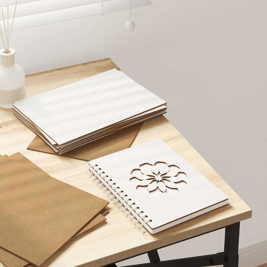 12 pcs White Engineered wood