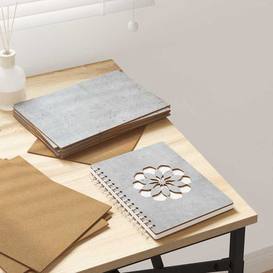 50 pcs Concrete grey Engineered wood