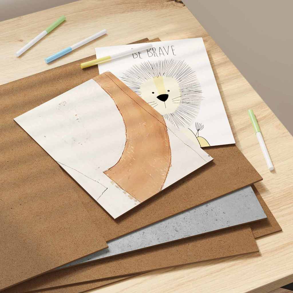 12 pcs Concrete grey Engineered wood