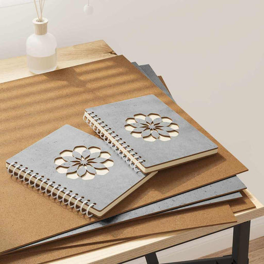 12 pcs Concrete grey Engineered wood