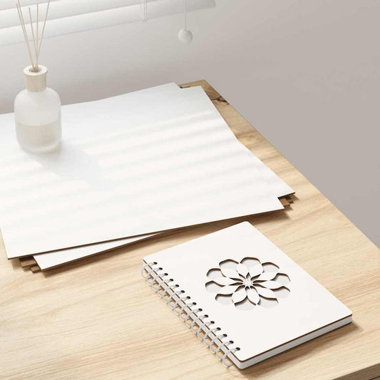 12 pcs White 30 x 30 x 0.3 cm Engineered wood