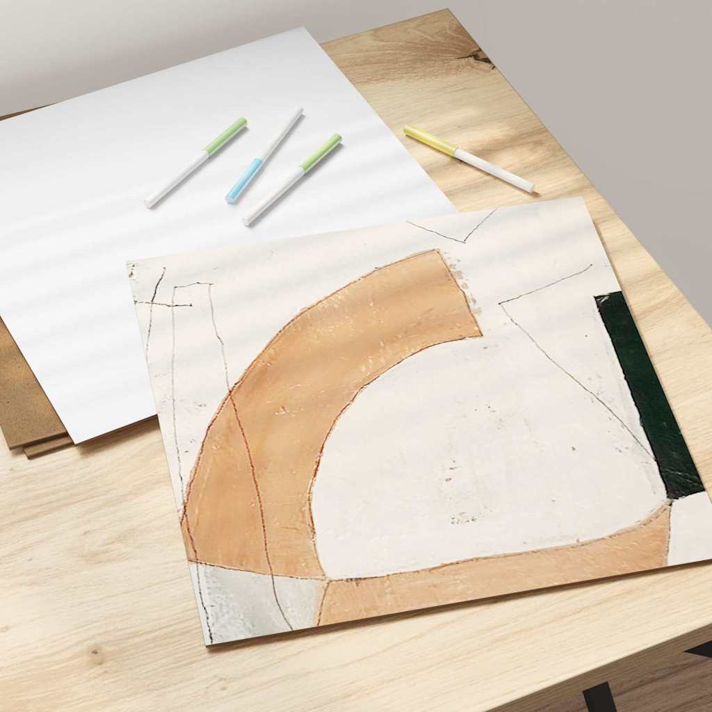 12 pcs White 30 x 30 x 0.3 cm Engineered wood